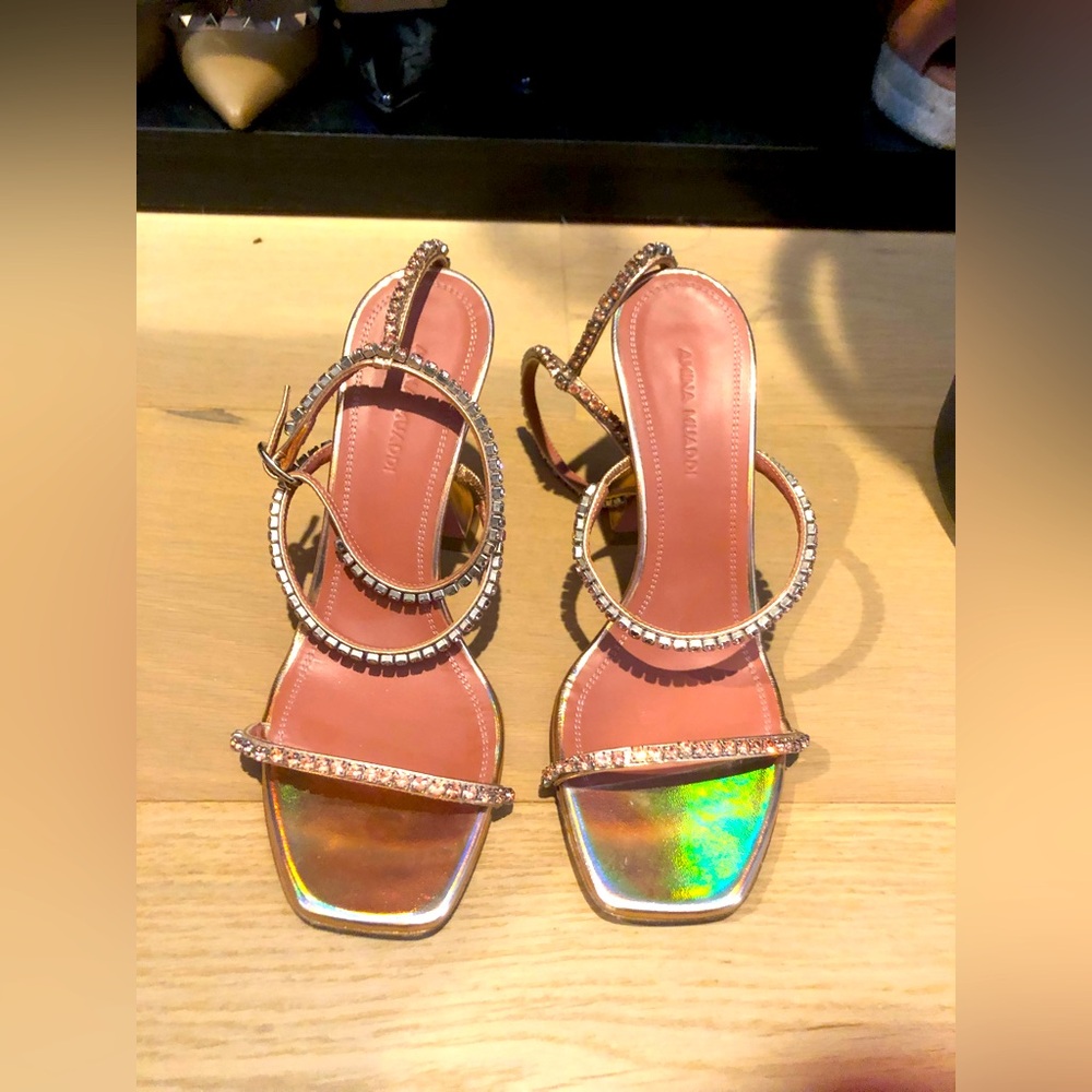 SOLD-Amina Muaddi Gilda Sandals EU36